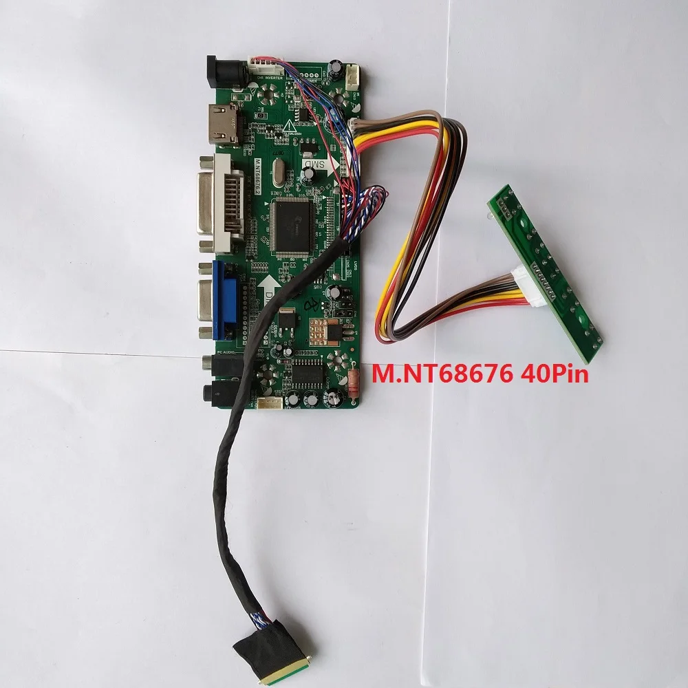 Комплект для LP125WH2-TLB1 12," панельный экран HDMI lcd плата контроллера 1366X768 Монитор M. N68676 VGA DVI LVDS 40pin светодиодный DIY