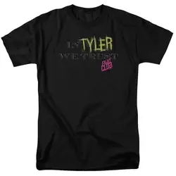 Бойцовский клуб фильм в Тайлер We Trust лицензионный, для взрослых T рубашка мужская мода футболка бесплатная доставка верхней одежды для
