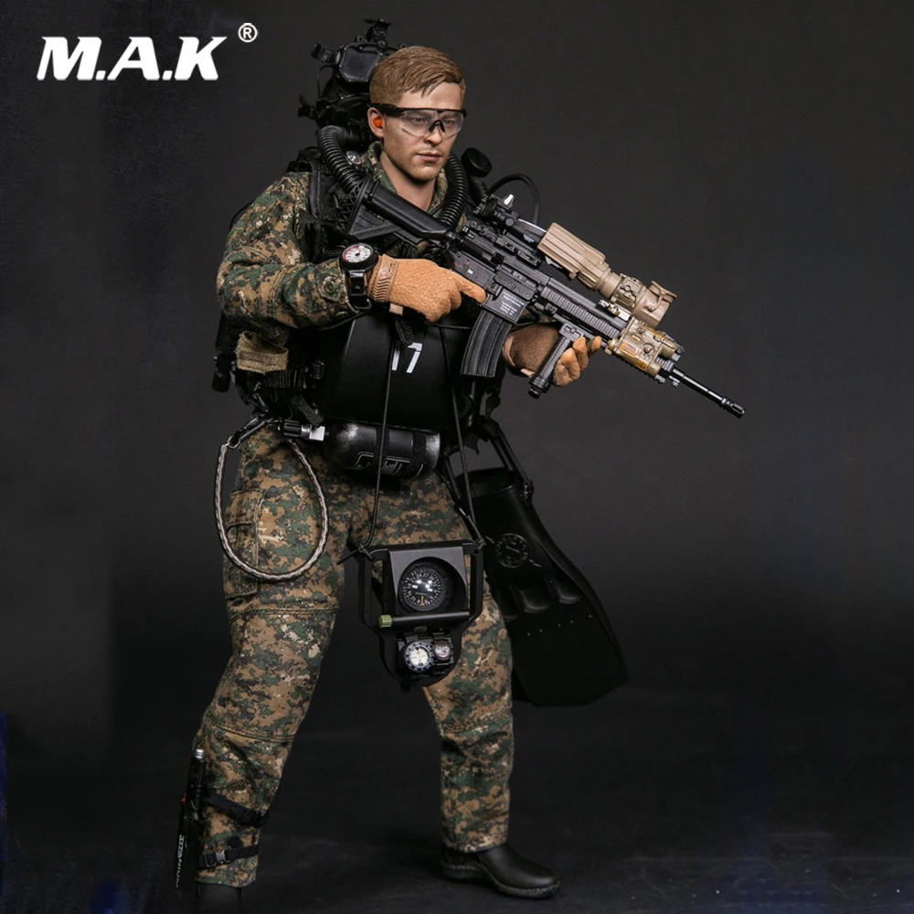Коллекционная модель для поклонников коллекции 78055 1/6 USMC MARINE FORCE RECON боевой дайвер