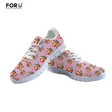 FORUDESIGNS/Женская обувь; модная повседневная Брендовая обувь на плоской подошве с 3D черепом и цветочным принтом; женские кроссовки; Женская легкая обувь; zapatos mujer