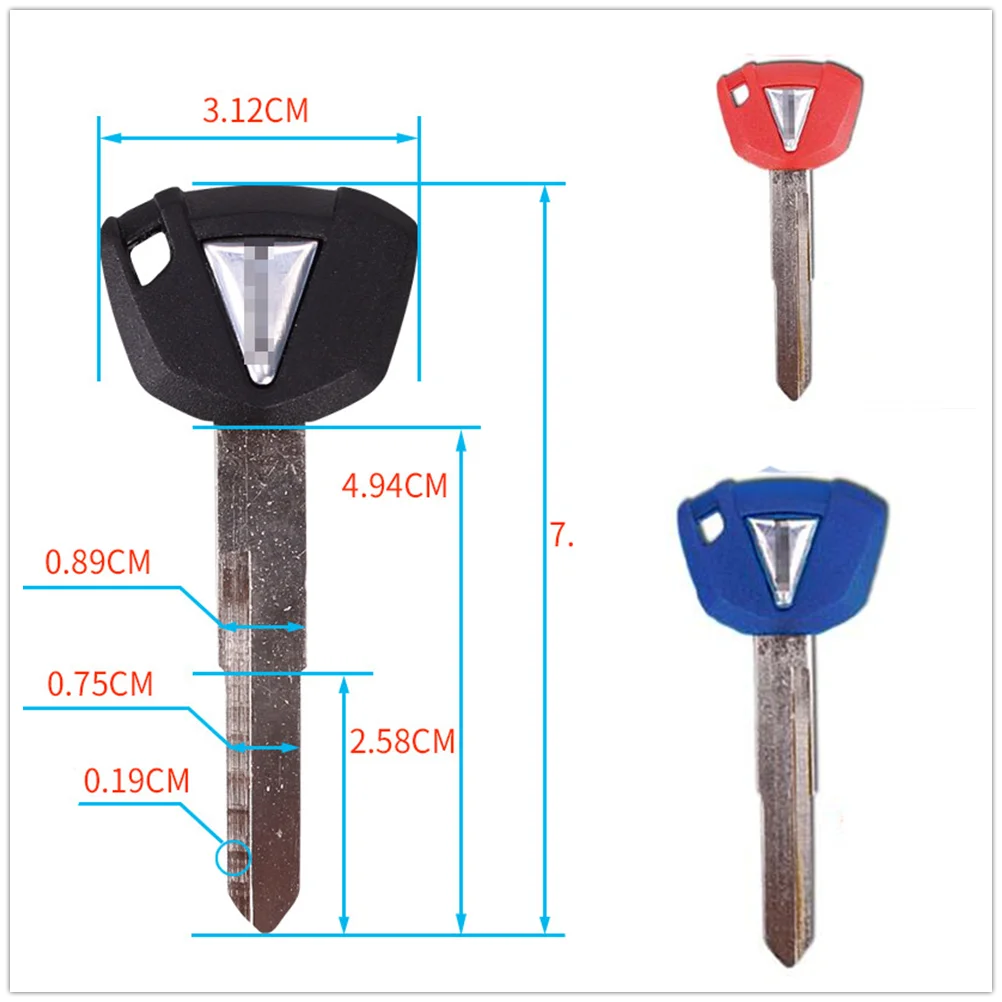 

Motorcycle motocross Uncut Blade Blank Key For Kawasaki Ninja ZX6R ZX10R ZZR400 Z750 Z800 Z1000 ER6N ER6F ER6R all YEARS