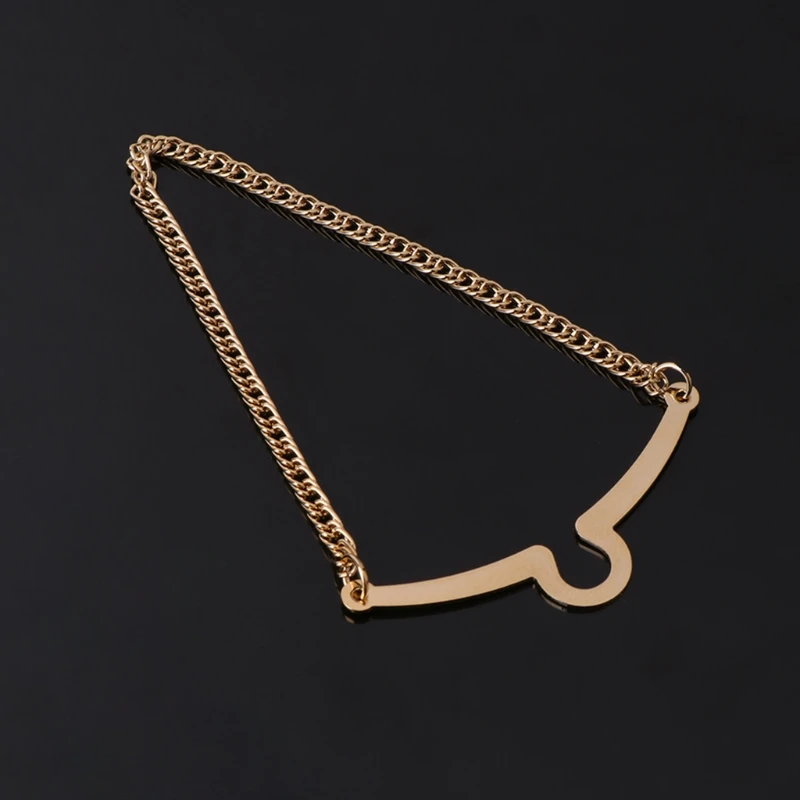 

2pcs Hot Sale Men Tie Chain Gold Silver Alloy Fashion Bowtie Suit Shirt Jewelry