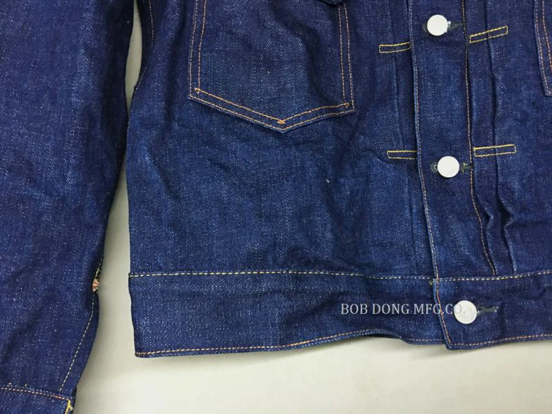 BOB DONG Repro Винтаж 507XX Тип 2 джинсовая куртка водителя грузовика Selvage мужская куртка