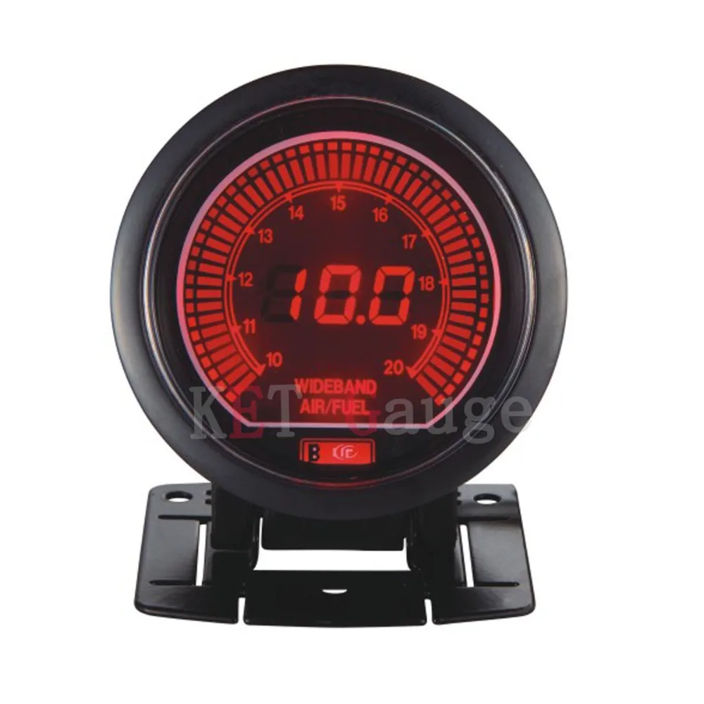 

60mm Digtal Red and Blue LCD Display wide band Air Fuel Ratio gauge High Quality Auto Car Motor Air Fuel Ratio meter