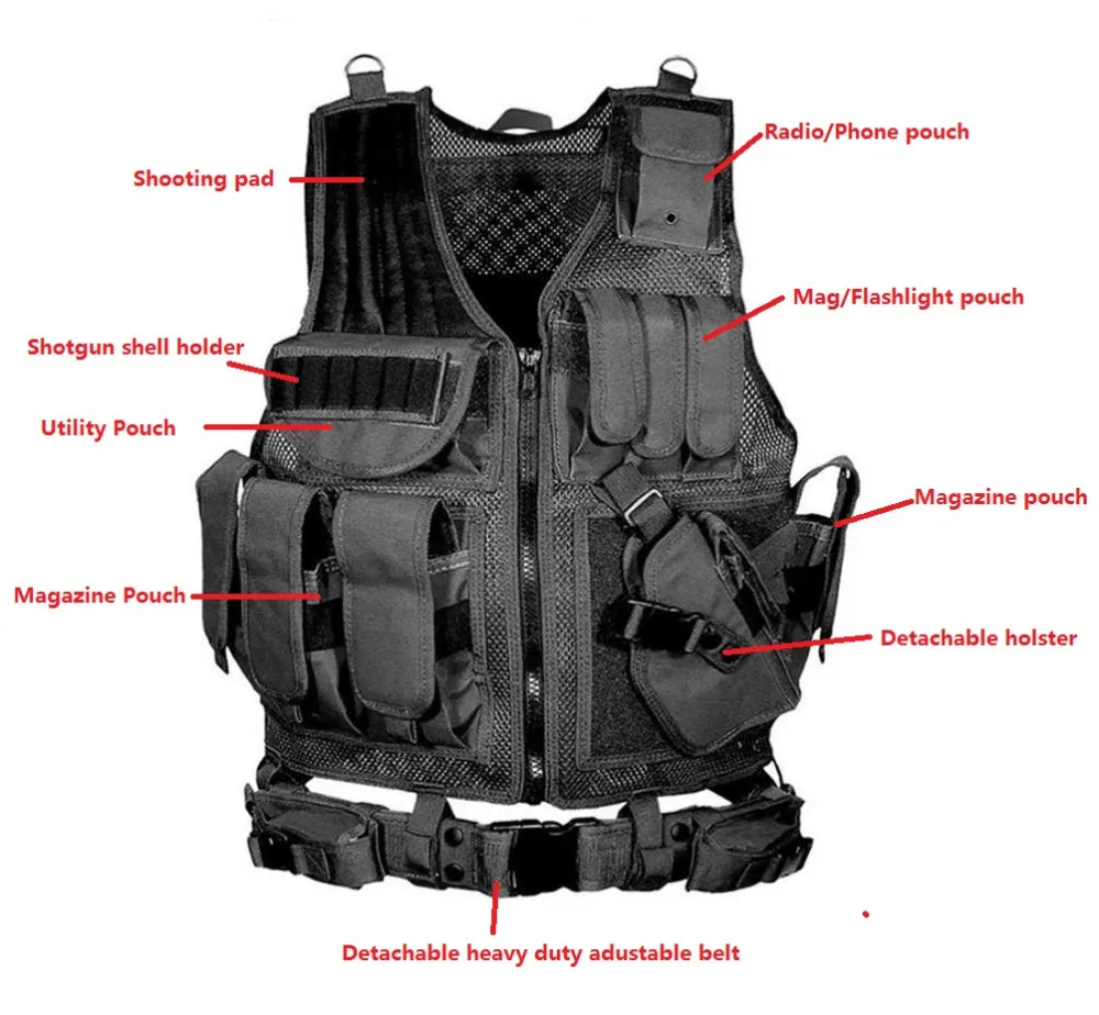 Military Molle Tactical Vest 