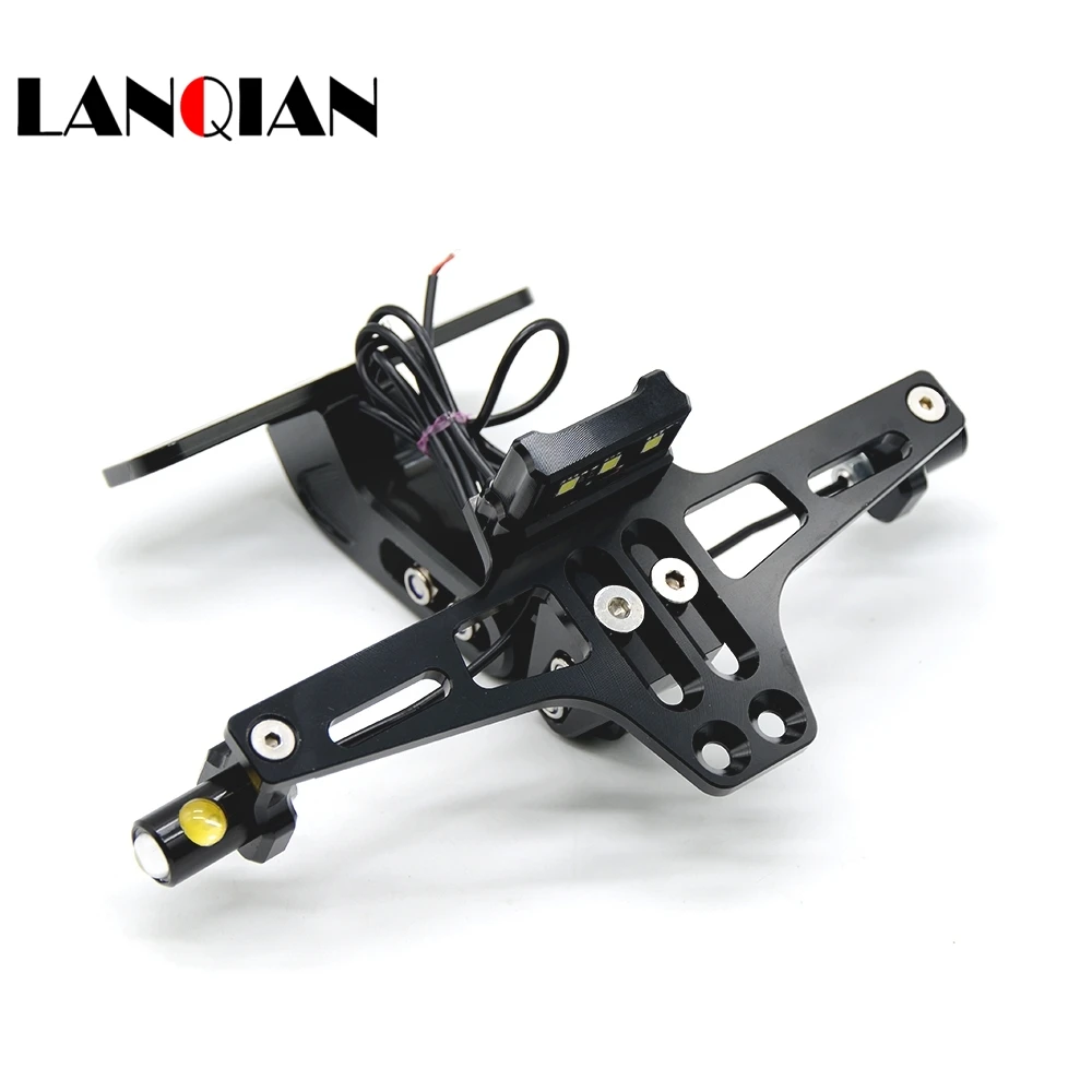

Motorcycle License Plate Bracket turn sigals Frame Number Plate For YAMAHA R1 2004 2005 2006 KAWASAKI Z1000 Z800 Z750