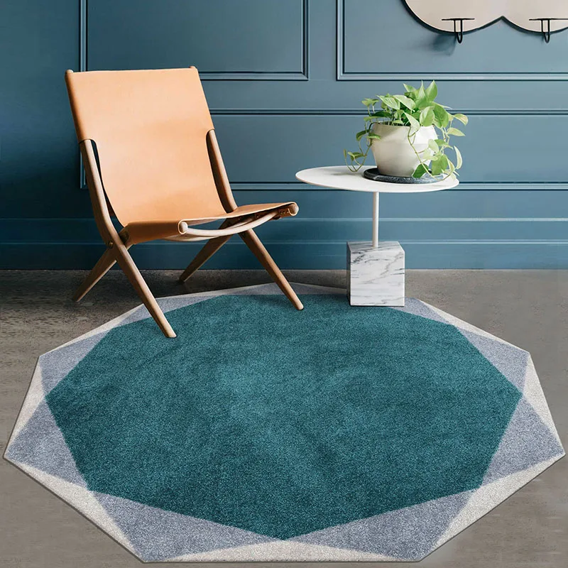 

Luxury Living Room Round Carpet Coffee Table Floor Mat Retro Design Pattern Bedroom Bedside Mat Home Area Rug for Decoration