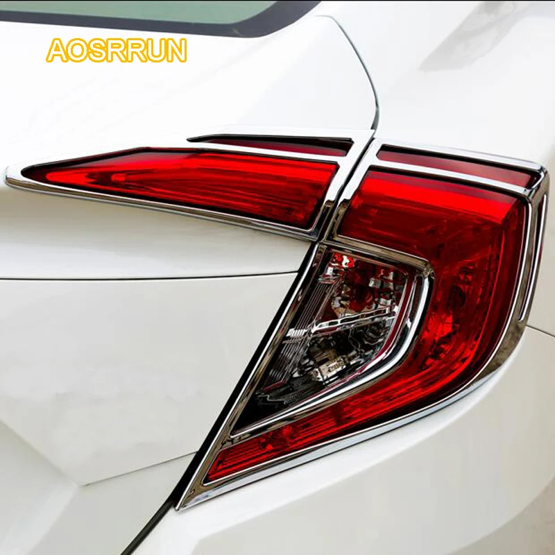 

AOSRRUN Carbon fibre rear lights are decorated with a large lampshade after ABS plating Car accessories For Honda Civic 10th