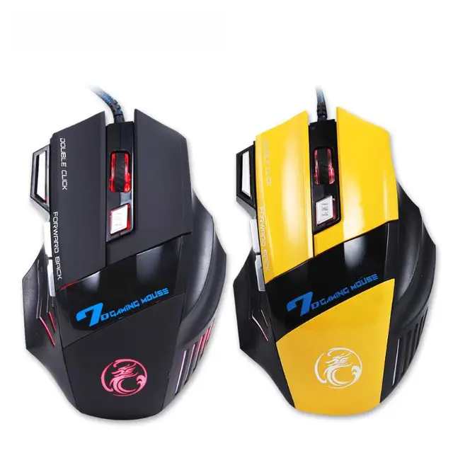Cheap Adjustable LED USB Wired Gaming Mouse 7 Buttons With Scroll Wheel 3200DPI Mute Optical Computer Game Mouse Mice for PC Notebook Cheap Adjustable LED USB Wired Gaming Mouse 7 Buttons With Scroll Wheel 3200DPI Mute Optical Computer Game Mouse Mice for PC Notebook