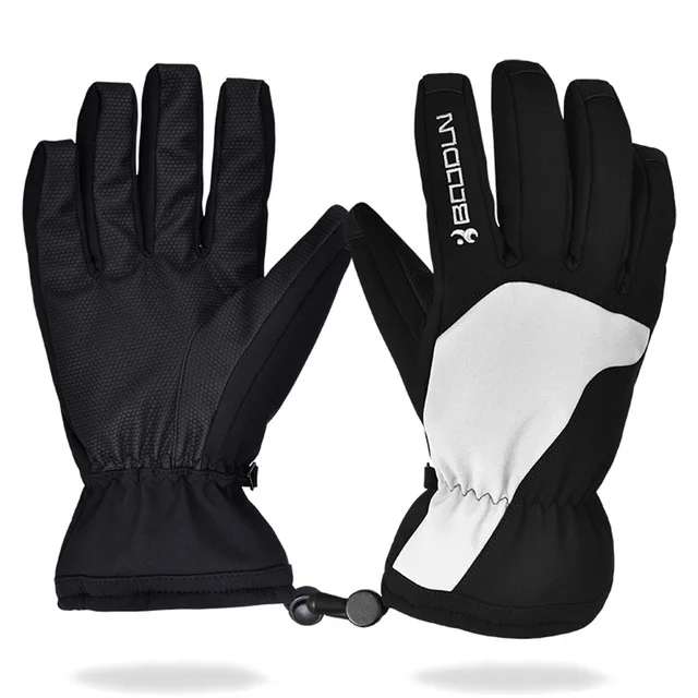 1 Pair Boodun Womens Winter Thermal Ladies Ski Gloves Three Finger