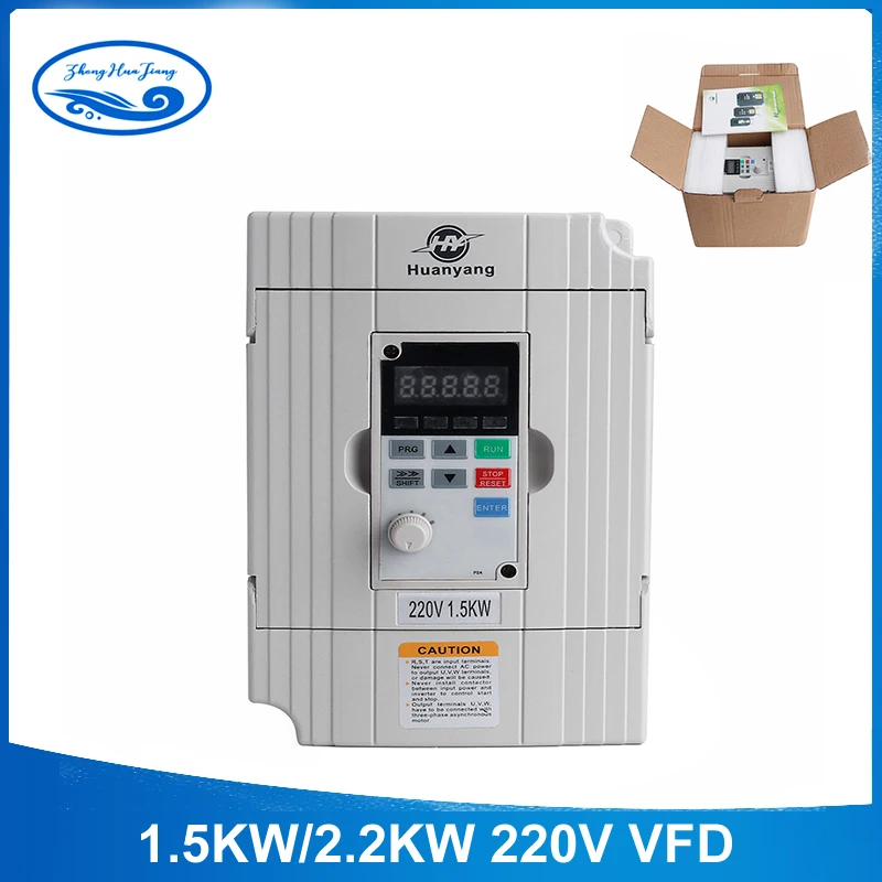 

Free Shipping 220v 1.5kw/2.2KW Inveter VFD Frequency Converter Variable Frequency Drive Motor Speed Control