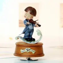 Чистая любовь мальчик с скрипки вращающиеся украшения музыкальная копилка подарок на день рождения для мальчика рождественские новогодние подарки