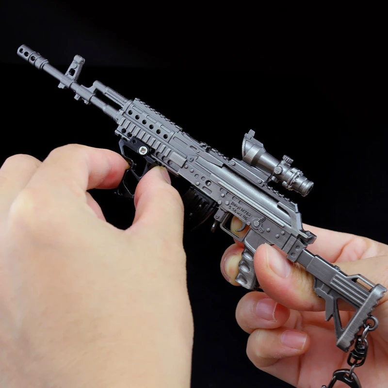 HowPlay PUBG игрушка брелок для ключей Rifle Gun metal берилл M762 Снайпер в виде ружья сплав