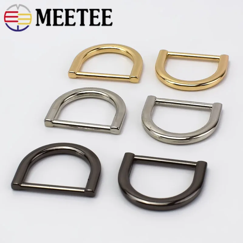 

Meetee 25mm Metal O D Ring Buckle Backpack Handbag Strap Hanger Clasp Hook For Dog Collar Webbing DIY Bag Leather Craft