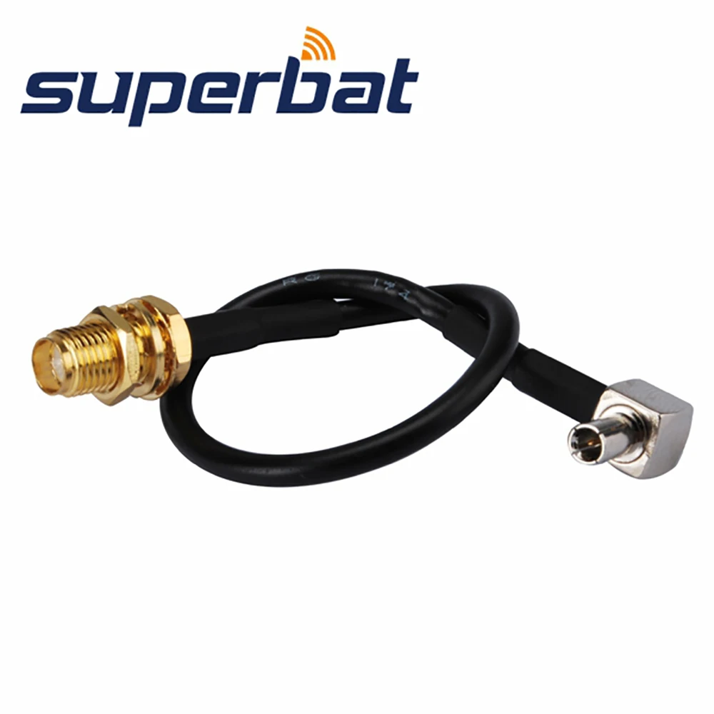 Коаксиальный кабель Superbat RF с гнездом SMA и штекером TS9 прямоугольный ОТРЕЗОК