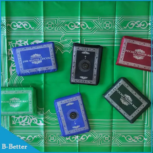 

Islamic Praying Mat Muslim Prayer Floor Rug Compass Pocket Prayer Mat Qibla Finder islamic muslim prayer mat
