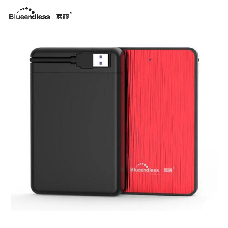 Blueendless внешний жесткий диск Корпус Пластиковый HDD 2 5 'Корпус Sata к USB 3 0 SSD шкатулка