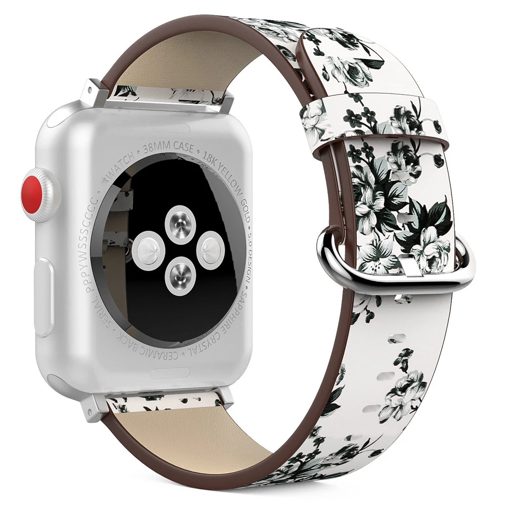 Leather-Watchband-For-Apple-Watch-38mm-42mm-Series-1-2-3-Leather-Vintage-peony-Print-Replacement (1)