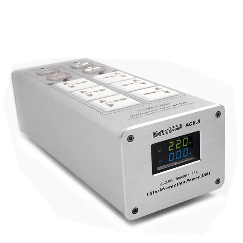 Новое обновление AC8.8 3000 Вт 15A Advanced Audio Мощность фильтр очиститель AC Мощность разъем
