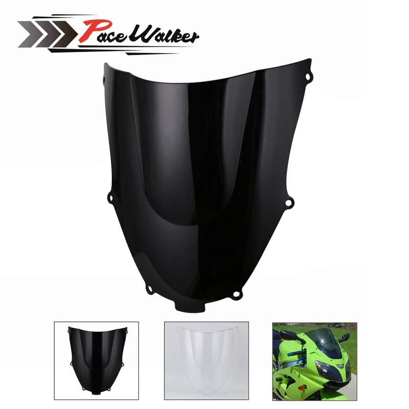 

HotSale Motorcycle Windshield WindScreen Double Bubble For Kawasaki ZX9R 2000 2001 2002 2003 2004 2005 ZX 9R zx9r 00 01 02 03 04