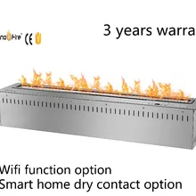 36 дюймов черный или серебристый Smart дистанционный пульт Wi-Fi этанола Электрический подогреватель камин