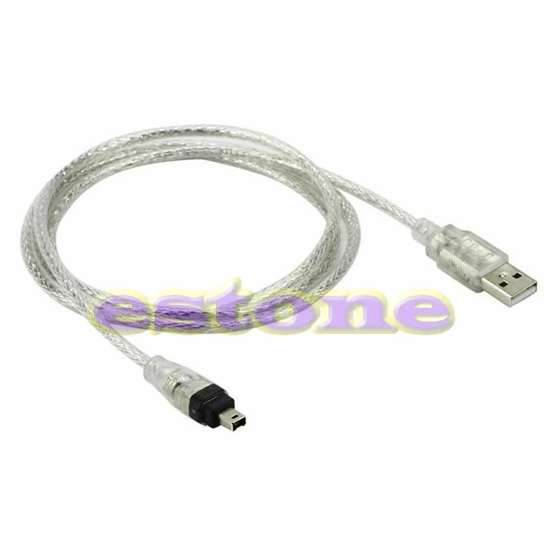 

5ft NEW USB To Firewire iEEE 1394 4 Pin iLink Adapter Cable