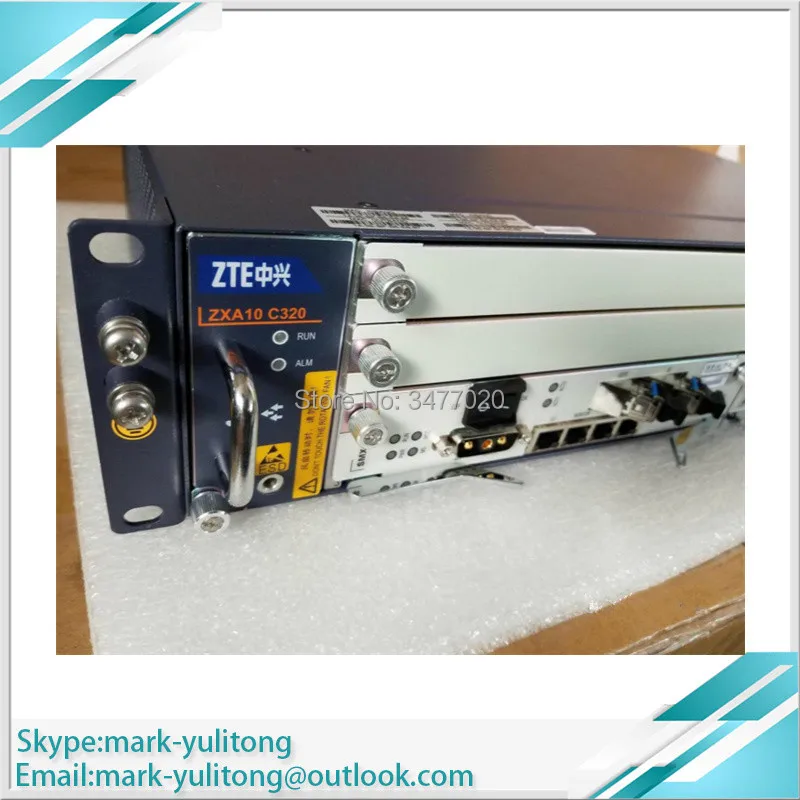 ZTE C320 OLT GPON EPON Оптический линейный терминал 2 * SMXA / A10 опорная пластина ETGH ETGO GTGO GTGH