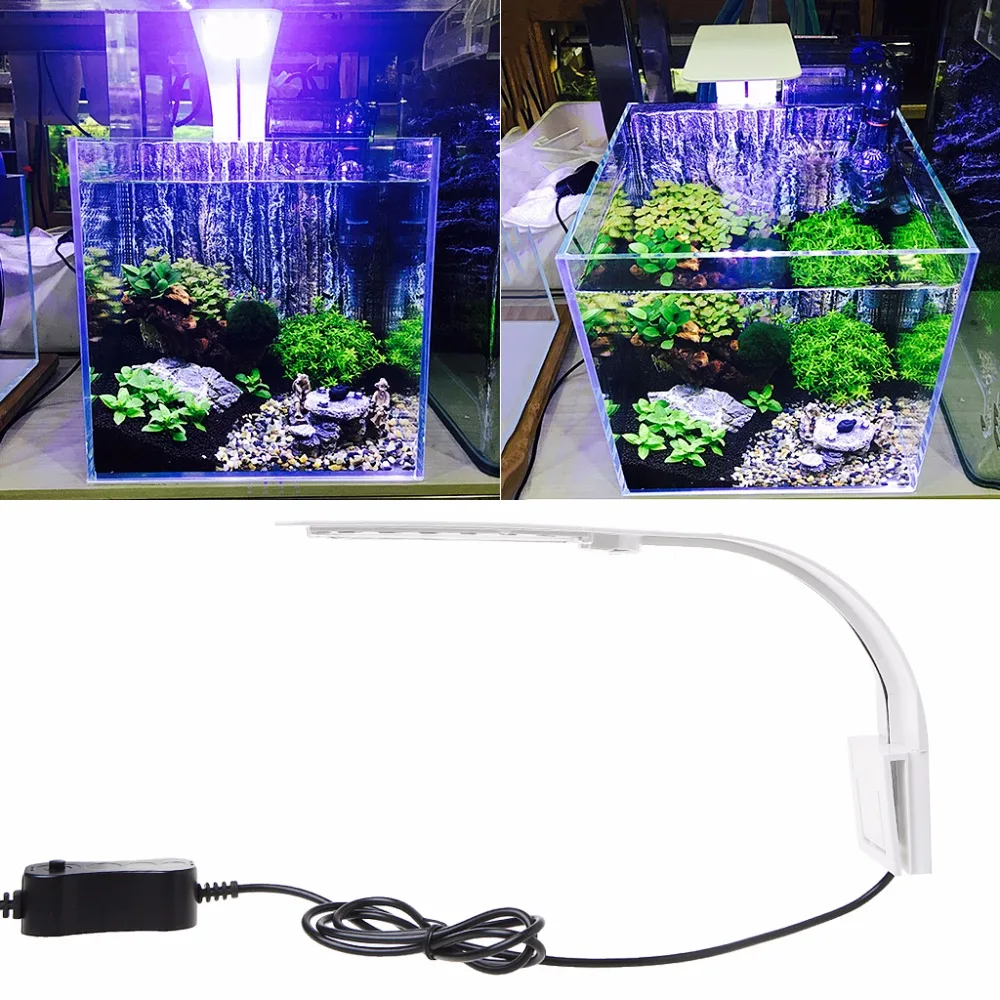 

10W LED Aquarium Light Waterproof Clip-on Lamp Aquatic Plant Lighting US standard 110V