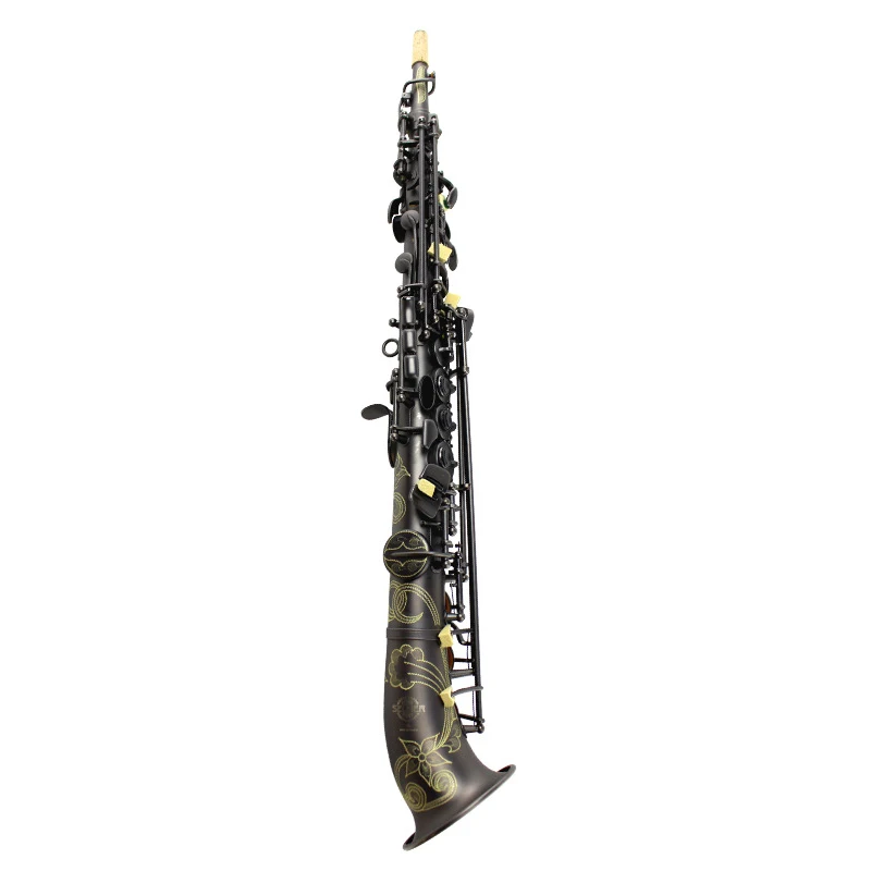 

Pipe Soprano Saxophone B-flat Tenor Saxophone Antique Copper Double Bond Abalone Button Saxophone Playing Professional SAX08