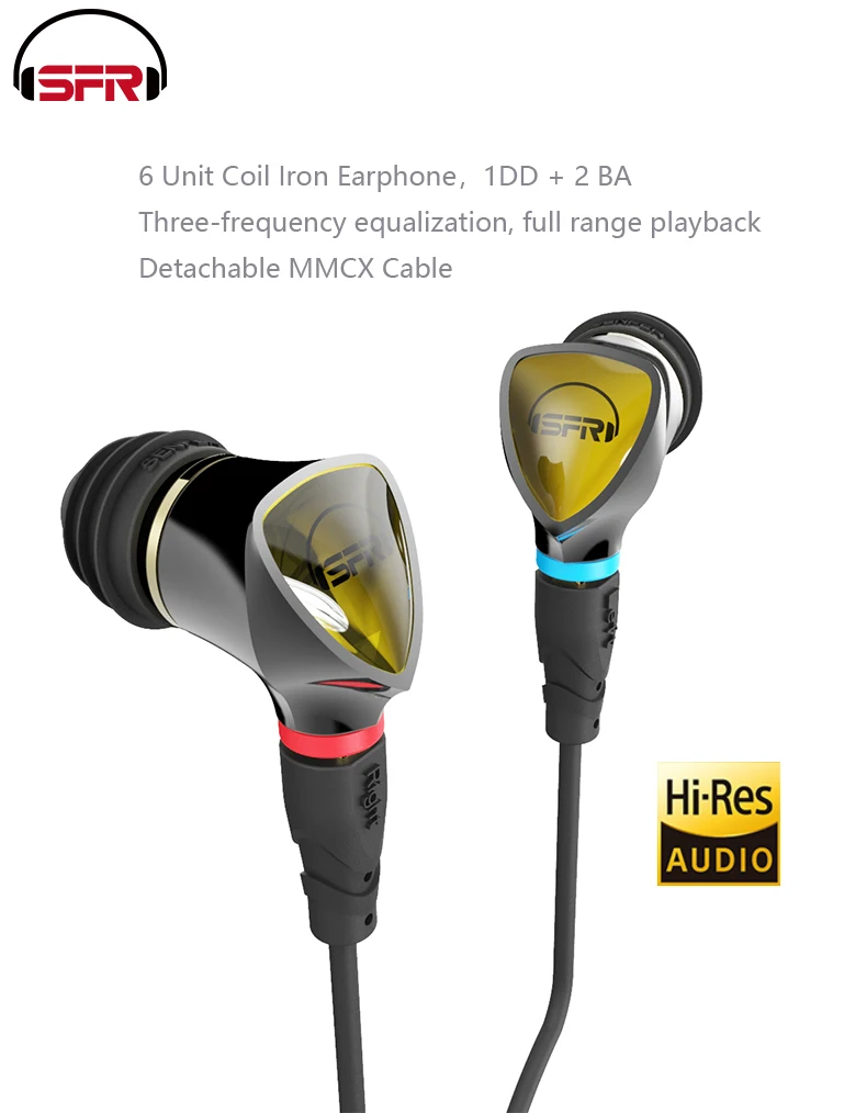 SENFER 4 in1 вкладыши HIFI наушники Гибридный технология DIY DJ Наушники Hi Fi гарнитуры с MMCX