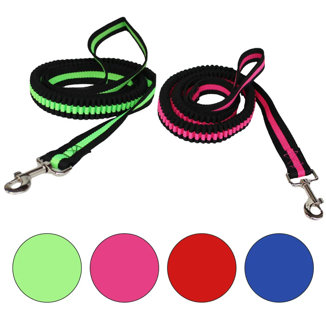 4 Colors 1.2M Pet Dog Leash Strap Belt Reflective Strip Elastic Leash
