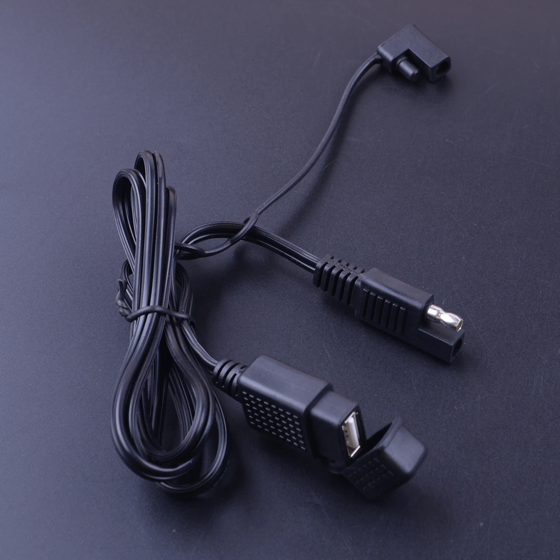 

CITALL Dustproof Motorcycle SAE to USB Adapter Cable with Waterproof Caps SPT1 2x18AWG for Cell Phone Charger Accessories
