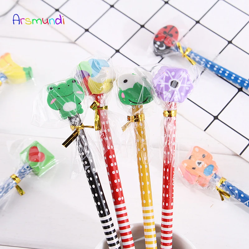 KOWELL Kawaii ластик в форме животных карандаши написание Рисунок HB ручки для детей