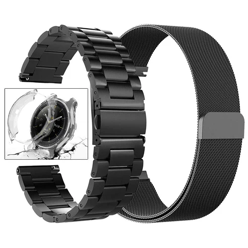Чехол для часов+ ремешок для samsung galaxy watch 46 мм S3 Frontier/классический huawei gt ремешок для часов из нержавеющей стали 22 мм/20 мм браслет - Цвет ремешка: 2