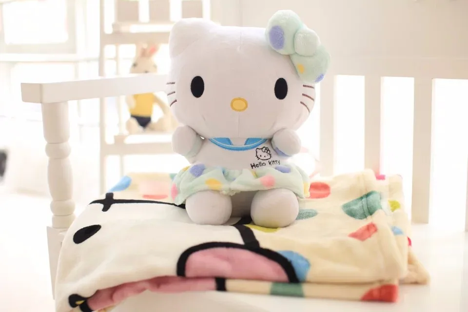 Katie KT игрушечная Кошка Китти Дональд объемное одеяло, подушка сон одеяло, детские одеяла офис, отправить другу день рождения рождественские подарки