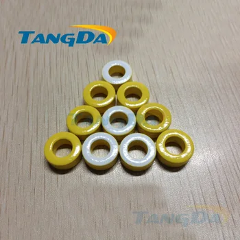 

Tangda Iron Power Cores inductor T44-26 11.2*5.82*4.04 mm yellow/white coated ferrite ring core Magnet filtering