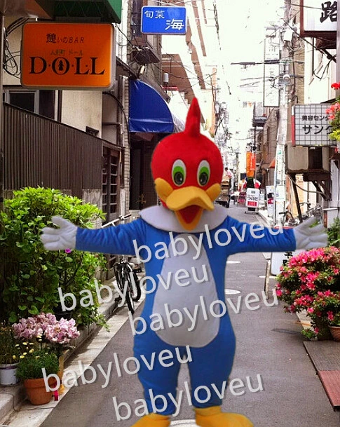 Woody Woodpecker Mascot Costume Custom Fancy Costume Anime Cosplay Kits Mascotte Cartoon Theme Fancy Dress Carnival Costume Dresses Blue Costume Chinesedresses Warehouse Aliexpress