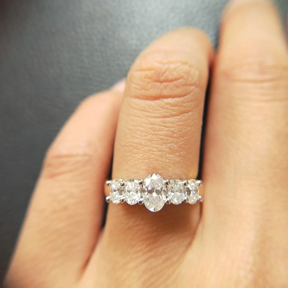Обручальное кольцо из желтого золота и белого CTW 5 шт.|yellow gold diamond|wedding band ringwedding diamond