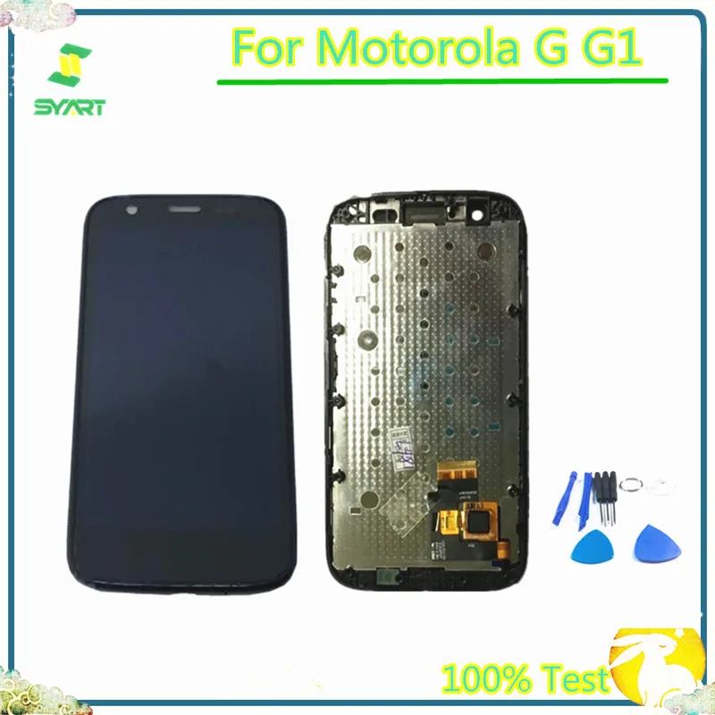 

100% Tested For Moto G G1 LCD Display With Touch Screen Digitizer Assembly With Frame For Motorola Moto G G1 XT1032 XT1033
