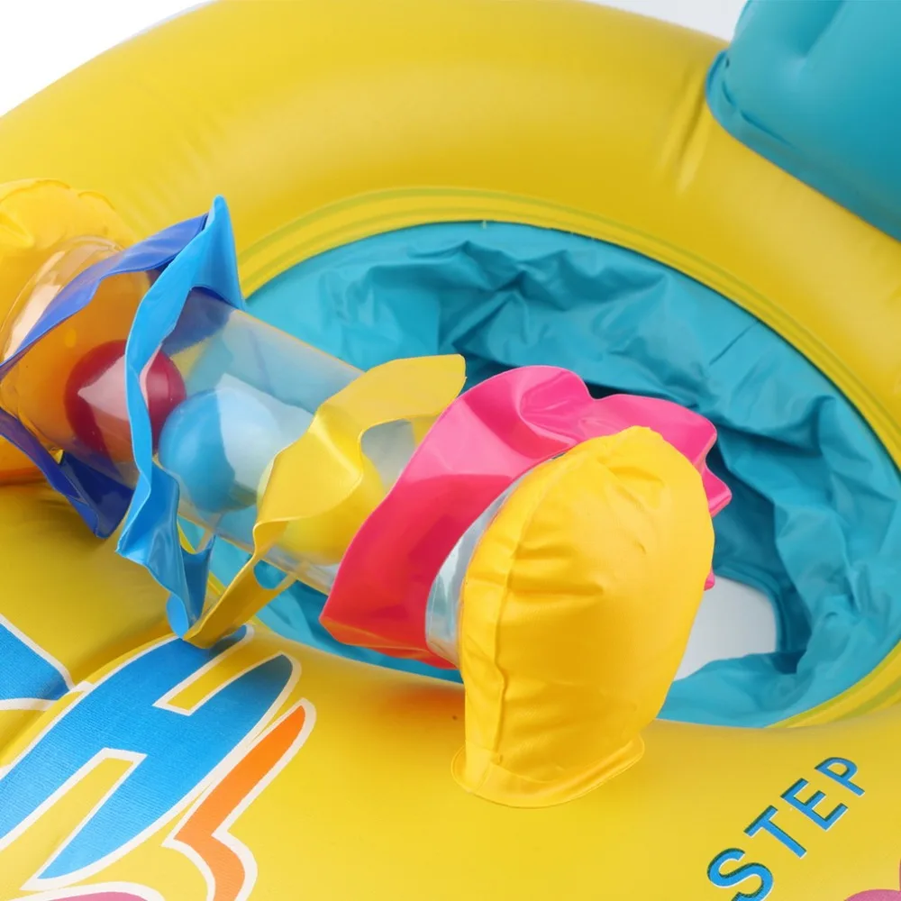 Новый летний Надувные Мать и детские сиденья двойной лицо плавание кольцо воды игрушка надувной бассейн плавать аксессуары Открытый
