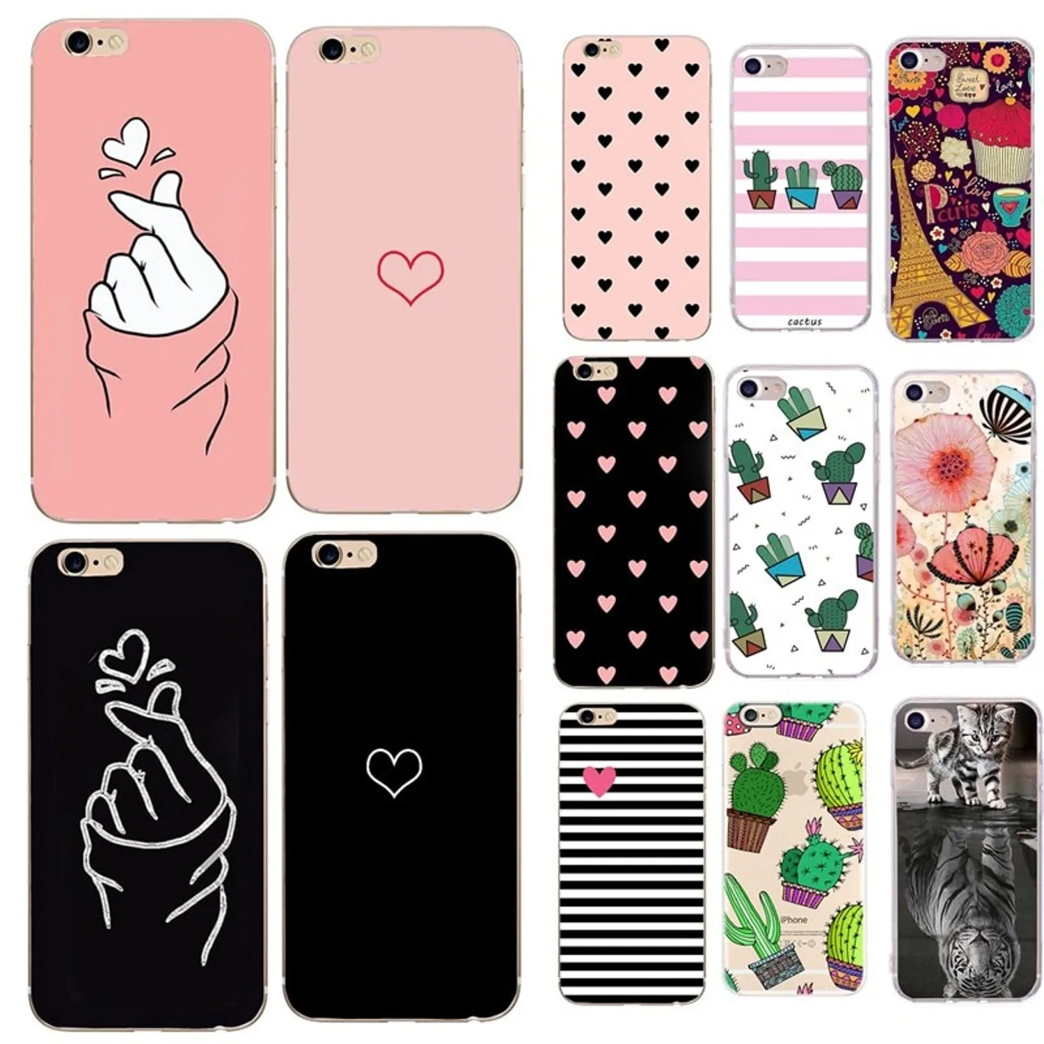 

For iphone xr 8plus Transparent phone case Soft silicone Cover case For iPhone X 10 XS max XR 6S 6 7 8 Plus