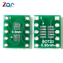 20 шт. SOT23 SOP10 MSOP10 Umax SOP23 к DIP10 Pinboard SMD для DIP переходная пластина 0,5 мм/0,95 мм до 2,54 мм DIP Pin печатная плата преобразования