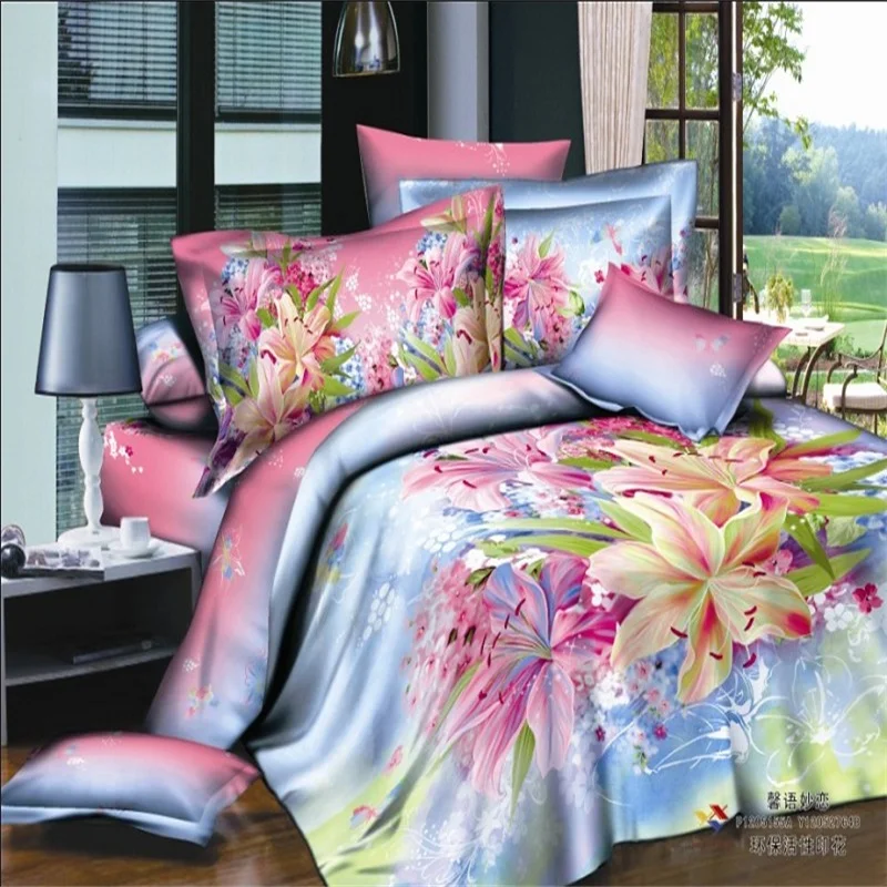Paintings Fabric Painting Stencil Work On Bedsheets Pillow Printed Polyester Fabric Painting Designs Bed Sheets Textile Sheet