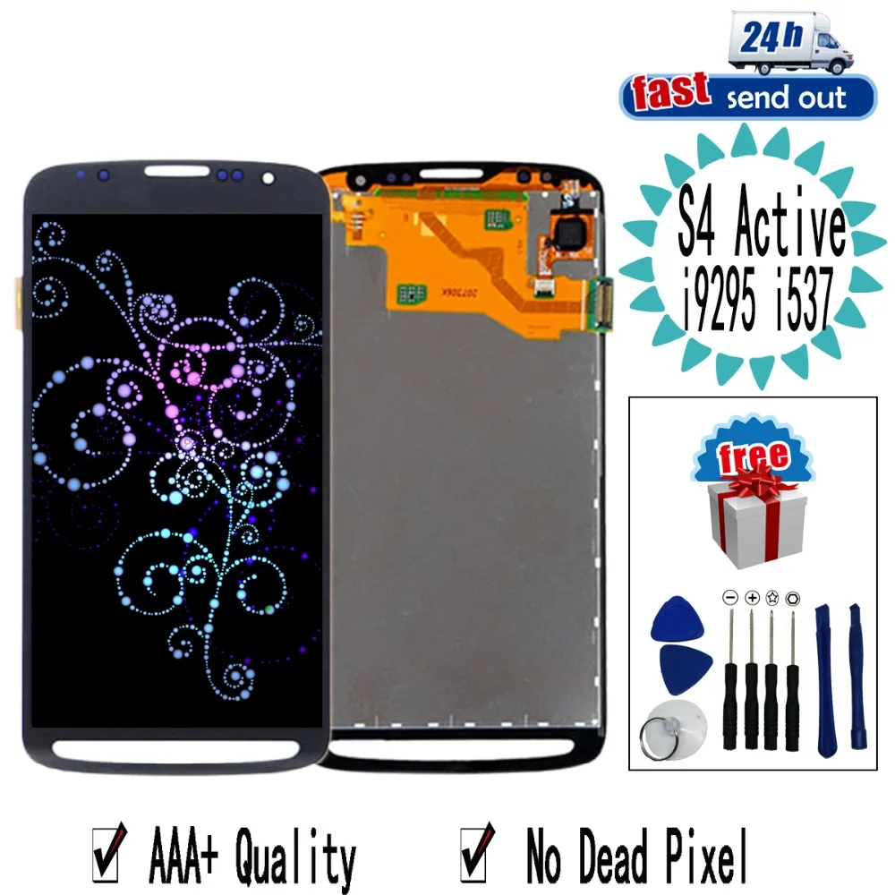 I9295 ЖК-дисплей для SAMSUNG Galaxy S4 Active i9295 i537 сенсорный экран протестированный
