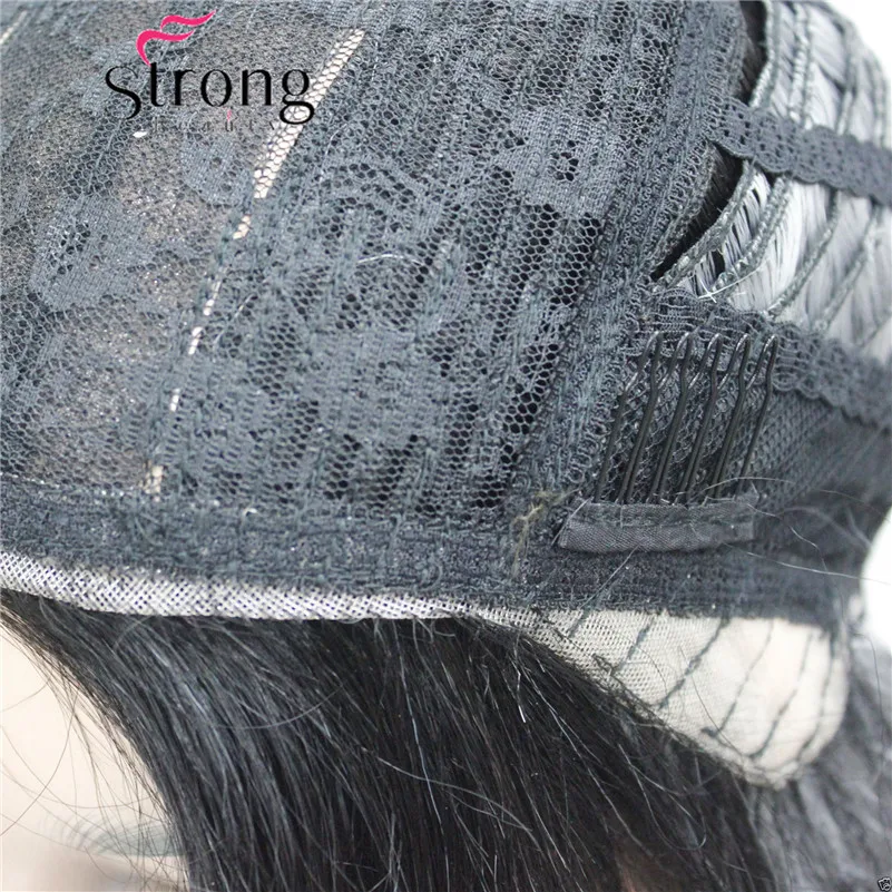 HHG-9112 #AB793 (Heat Ok Quality Ombre Black to Grey Wavy Long Wig Not Cut Small Edge Lace Front (8)