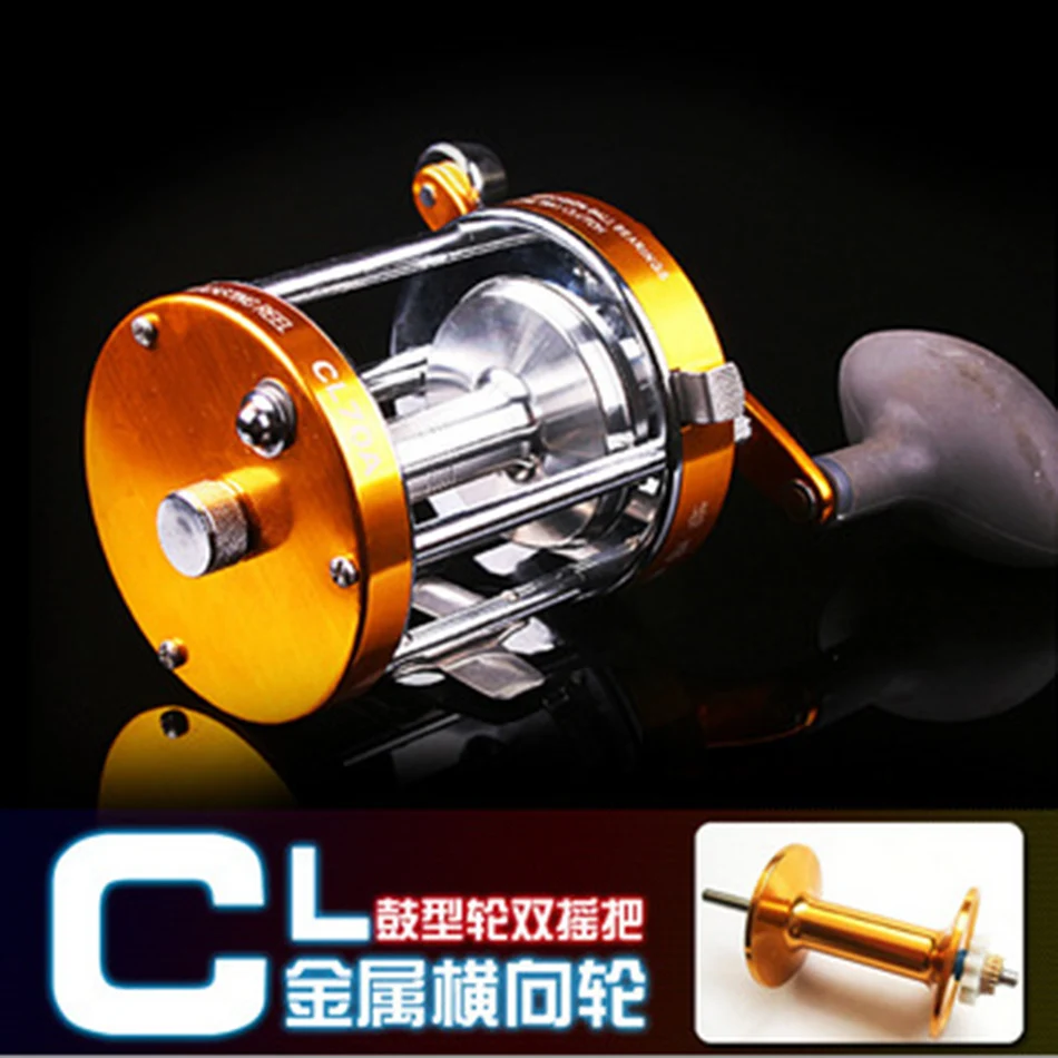 

Ming Yang drum CL30-90 double crank wheel lateral metal ice fishing reel wheel fishing tackle