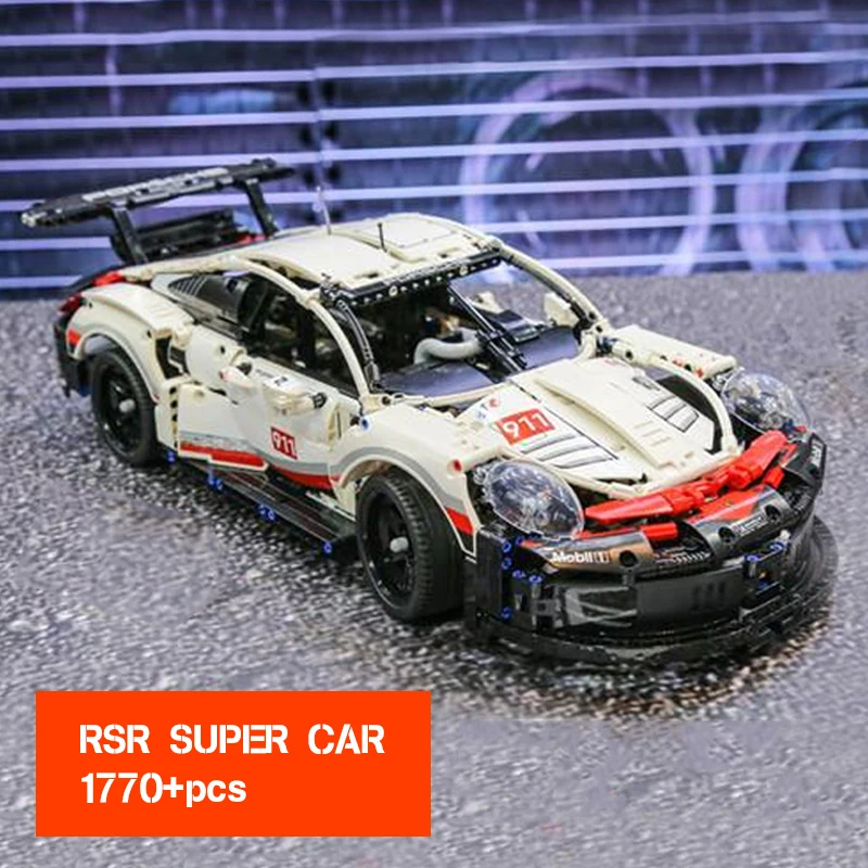 

Super Racing Car RSR 20097 Sets 1770 pcs Compatible with 42096 building block kits Technic MOC Series Model Building Blocks Toys
