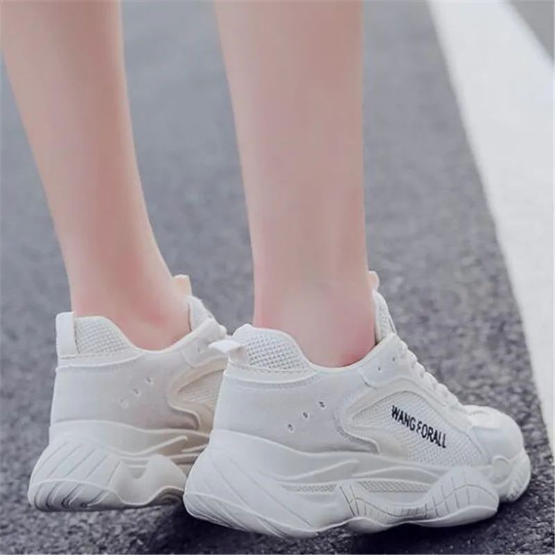 

DIWEINI 2019 Spring New Women Casual Shoes Mesh Comfortable breathable Platform Woman Sneakers Ladies Trainers chaussure J688