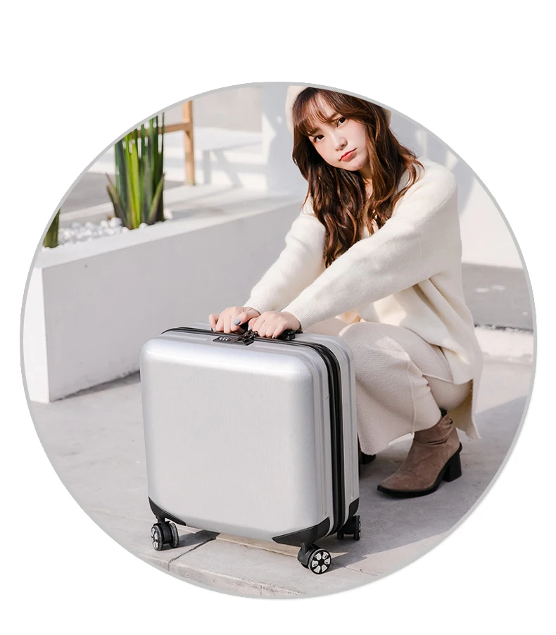 18''20 inch travel suitcase Cabin luggage spinner wheels Rolling luggage carry on Trolley luggage for kid girls travel bag