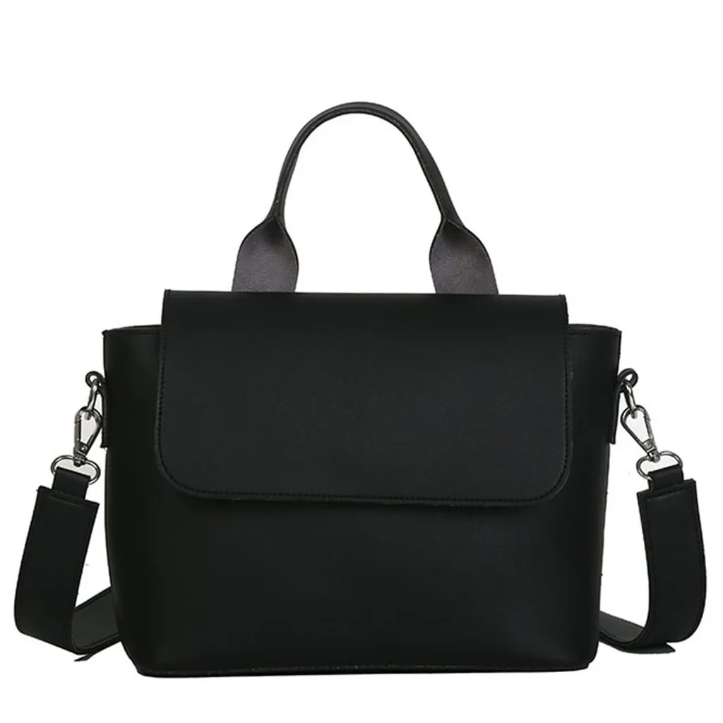 

Ladybabag Women Fashion PU Simple Leisure Bag Handbag Solid zipper Single Shoulder Messenger Bags women shoulder bag 2019 sac